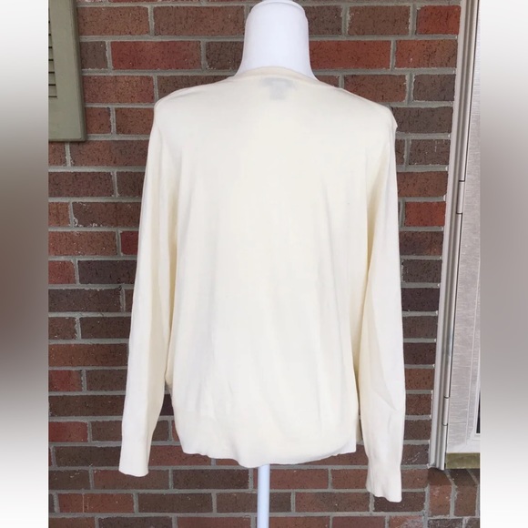 Charter Club Cardigan Cream Women Size L - Picture 3 of 5